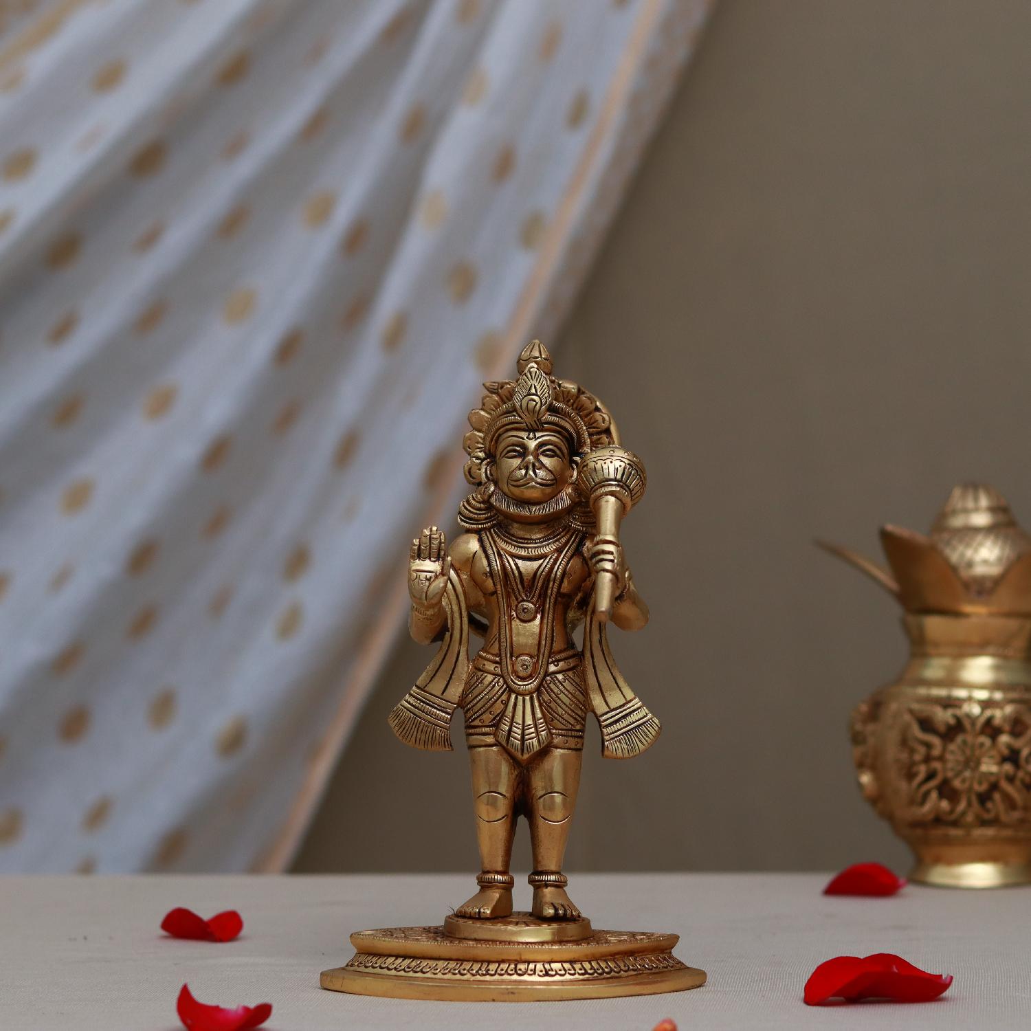 Buy This Brass Hanuman Idol Height Inches Devsabha