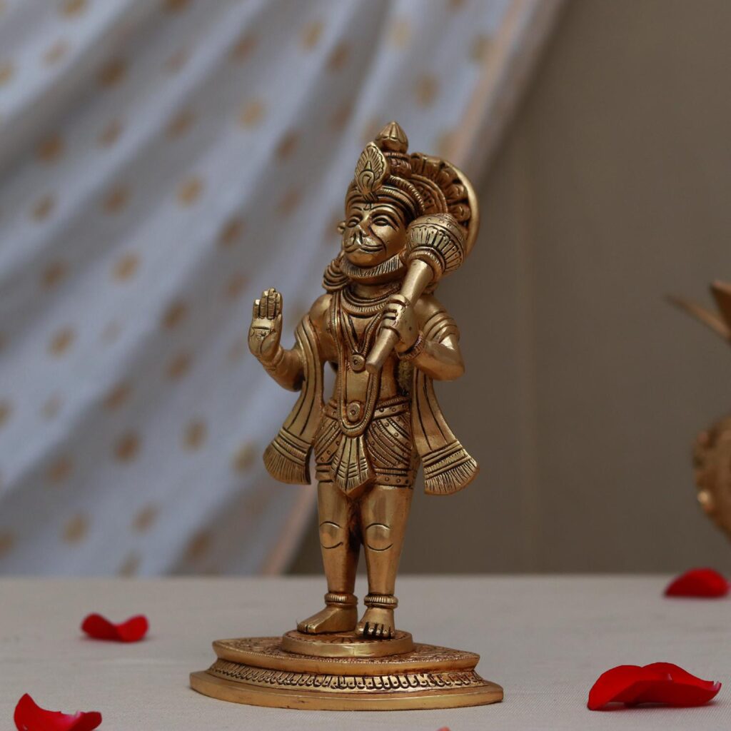 Buy This Brass Hanuman Idol Height Inches Devsabha