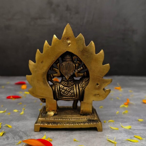Medium size brass durga idol height 4.5 inch