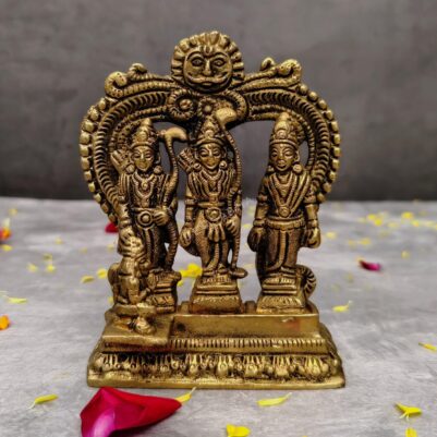 brass ram darbar murti height 4.8 inch