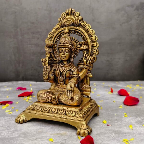 brass laxmi idol height 7.3 inch