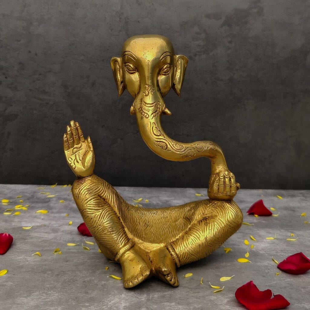 Ganesh Murti Brass atma height 8 inch 2