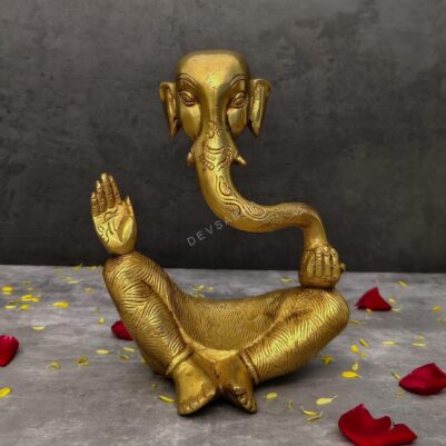 Ganesh Murti Brass atma height 8 inch 2