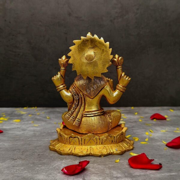 brass lakshmi idol height 6 inch