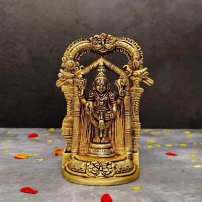 Brass lord tirupati balaji height 6 inch