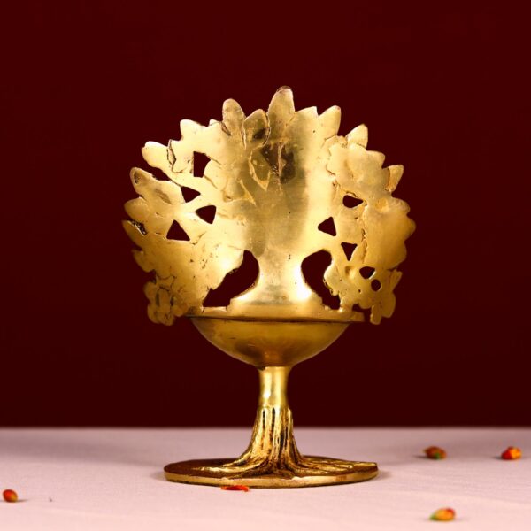 brass kalpvriksha tree diya / lamp height 7 inch