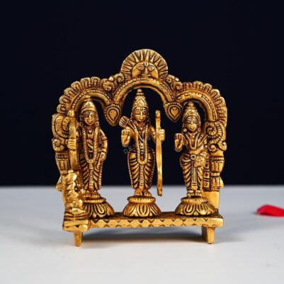 medium size brass ram darbar murti height 6 inch