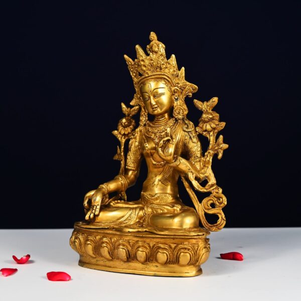 brass tara devi idol height 12.5 inch