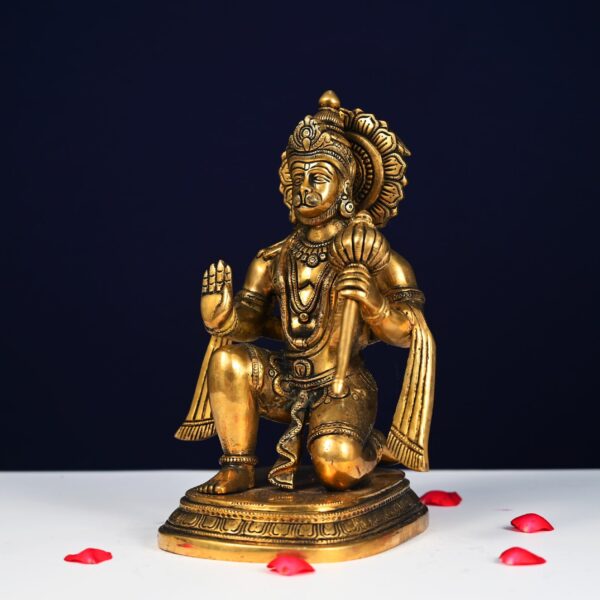 brass blessing hanuman idol height 11.5 inch