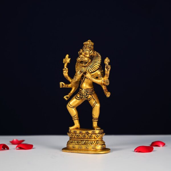 Brass narasimha idol height 7.5 inch