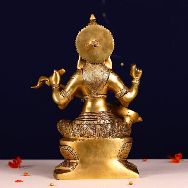 super fine brass saraswati idol height 12 inch
