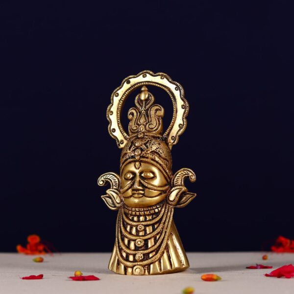 Brass lord khatu shyam idol height 7.2 inch