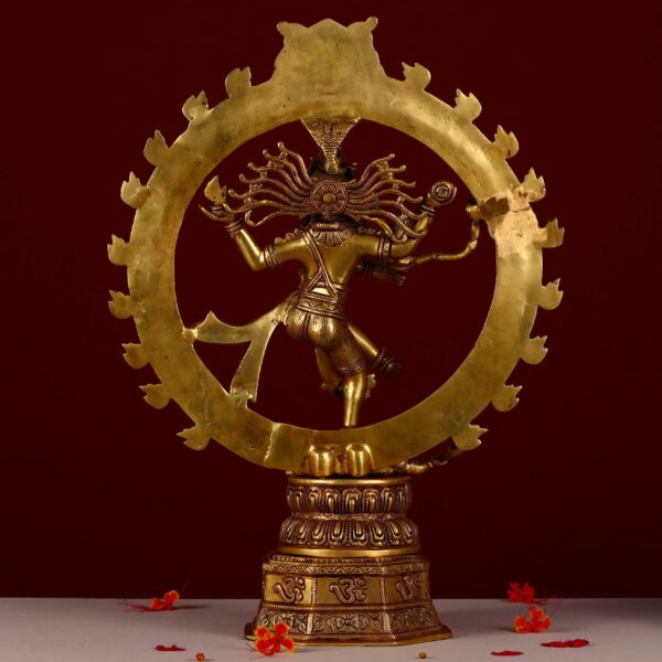 22 inch height antique brass nataraja statue