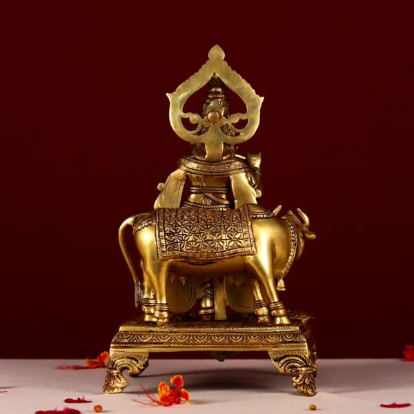 brass krishna idol height 14 inch