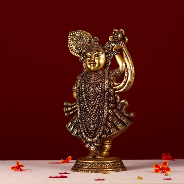 brass shreenath ji idol height 13 inches