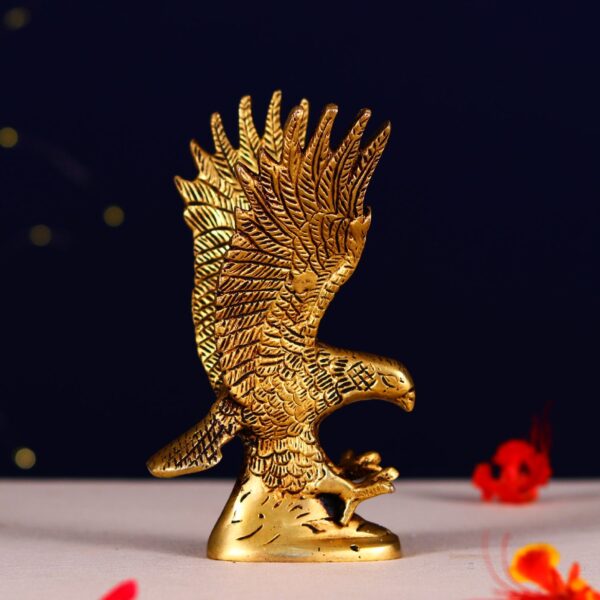 brass eagle for home decor height 6 inch