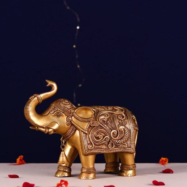 royal brass elephant height 10 inch