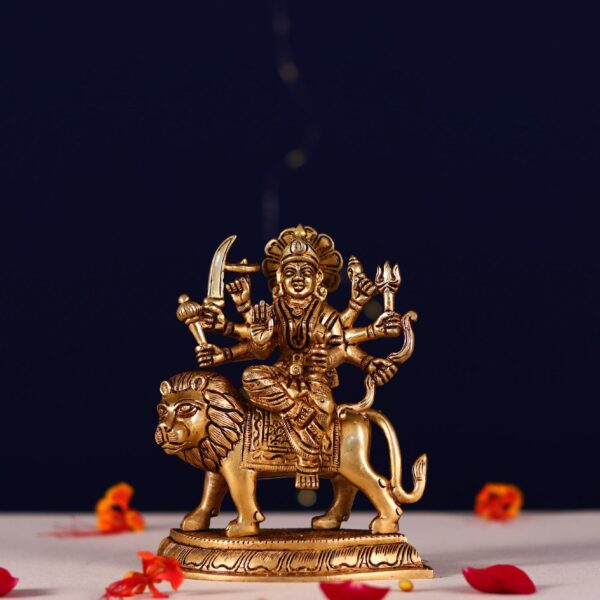 brass durga mata idol height 4.2 inch