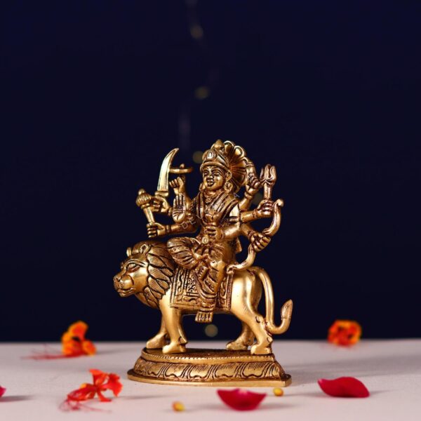 brass durga mata idol height 4.2 inch