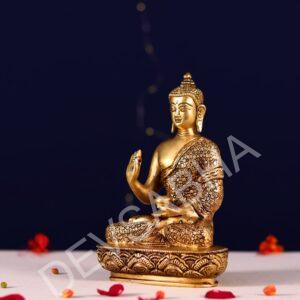 brass buddha statue height 8 inch 2