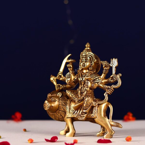 brass durga mata idol height 7.5 inch