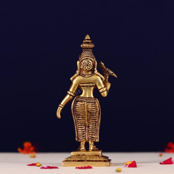 Brass madurai meenakshi idol height 7.7 inch