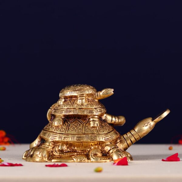 Brass super fine tortoise 4 inch