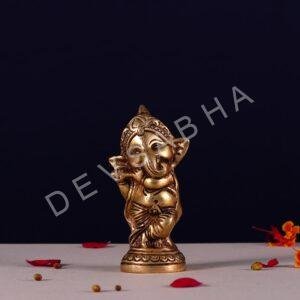 brass baby ganesh idol height 5.5 inch
