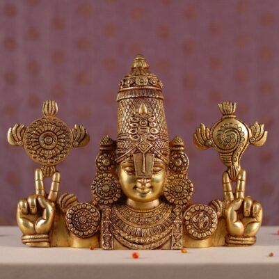 wall hanging brass tirupati balaji venkateshwar height 12 inch