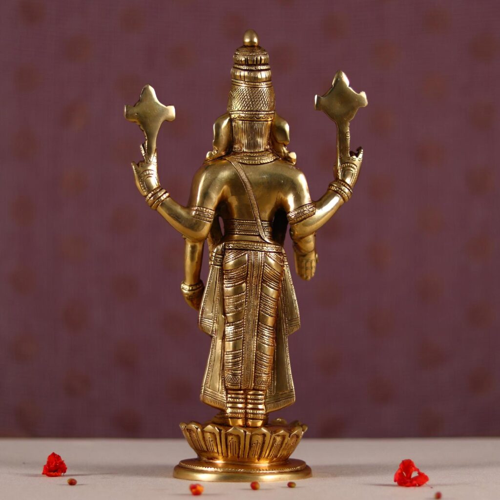 wall hanging brass tirupati balaji venkateshwar height 13.5 inch