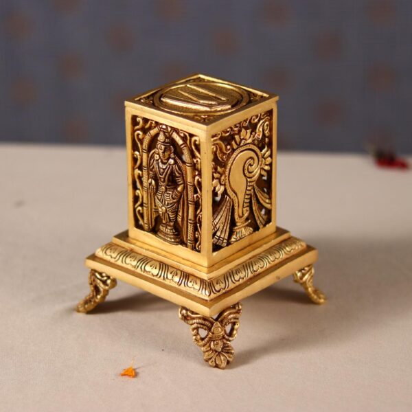 Brass tirupati balaji dhoop dani height 6.5 inch