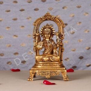 goddess laxmi brass murti