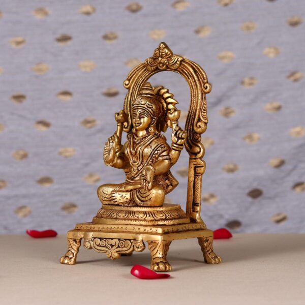 goddess laxmi brass murti height 9 inch