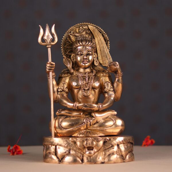 Brass lord shiva murti(12.5 inch)