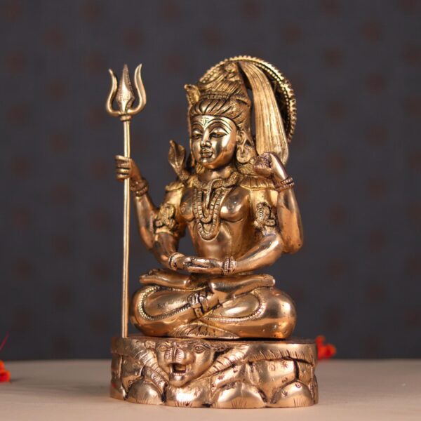 Brass lord shiva murti(12.5 inch)