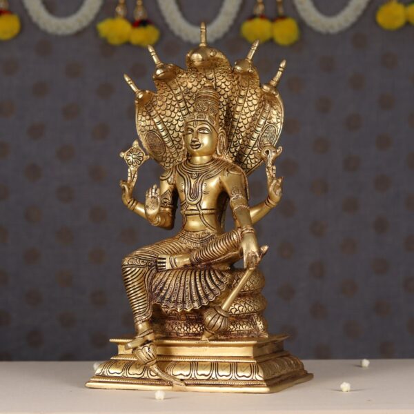 brass Narayan murti height 16 inch