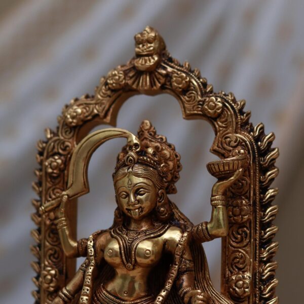 Kritimukha brass goddess kali 10 inches
