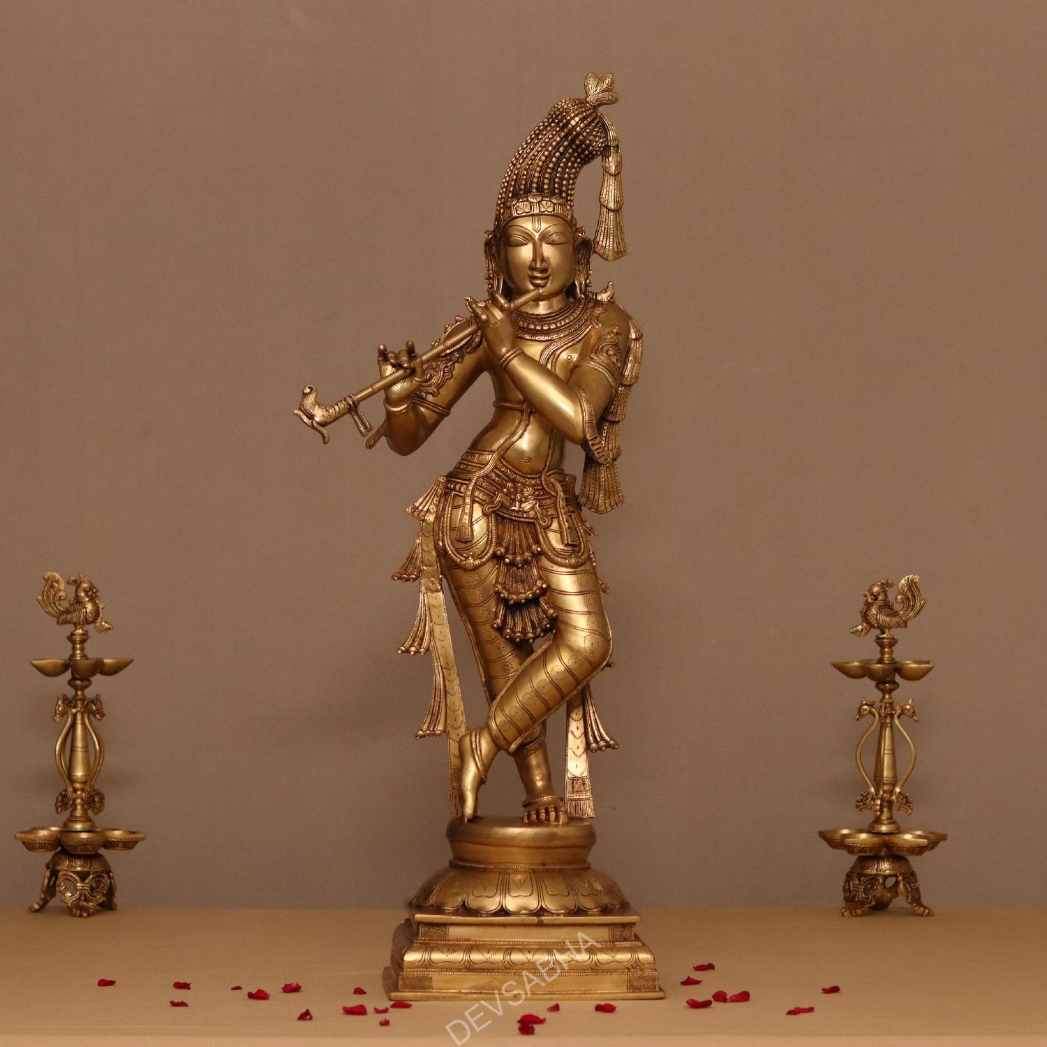 Amazon.com: Sri Krishna Culture- Ram and Sita Ji Murti Garlanding Pose (6  Inches)- Idol Showpieces for Home : Home & Kitchen