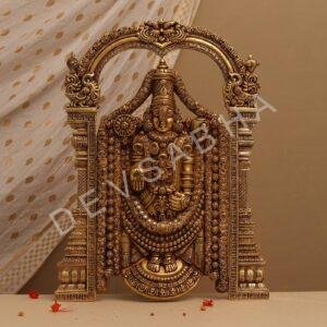 Brass Tirupati Balaji wall hanging height 25.6 inches