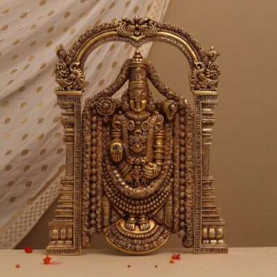 Brass Tirupati Balaji wall hanging height 25.6 inches