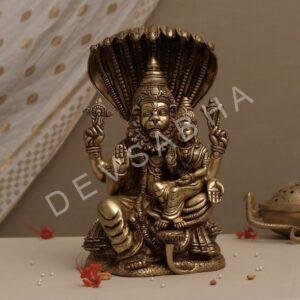 Brass laxmi narasimha idol height 11.5 inch