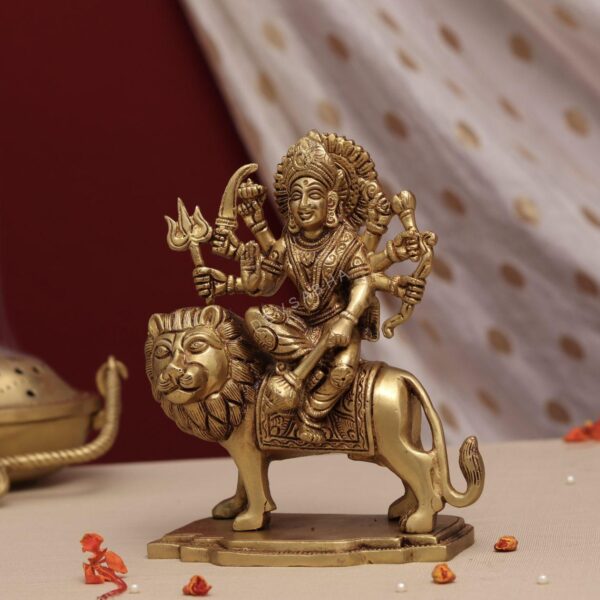brass durga mata idol height 7.5 inch