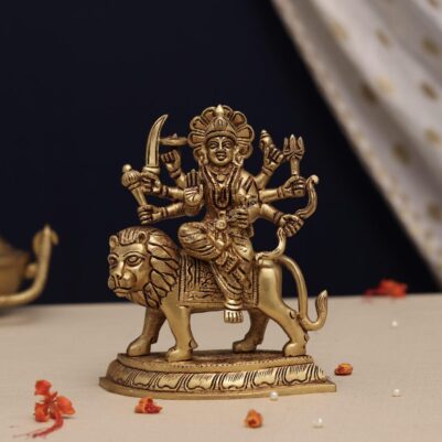 brass durga mata idol height 6.2 inch