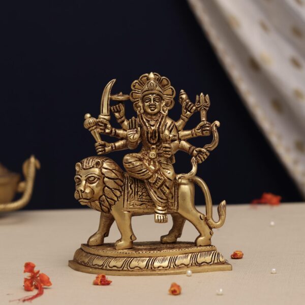 brass durga mata idol height 6.2 inch