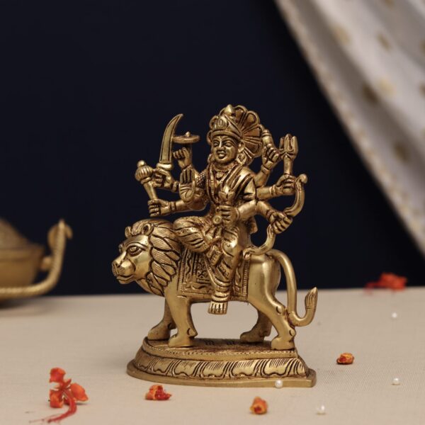 brass durga mata idol height 6.2 inch