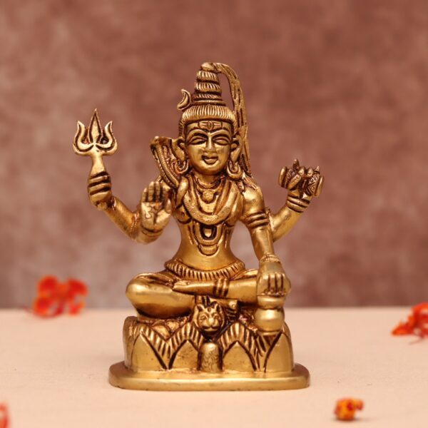 Brass lord shiva murti( 6 inch)