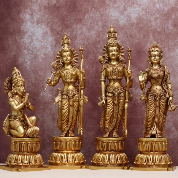 brass ram darbar murti height 24 inch