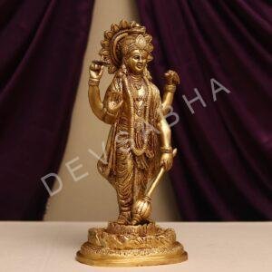 brass lord narayan / vishnu idol height 16 inches