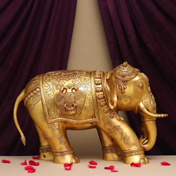 royal brass elephant height 29 inches