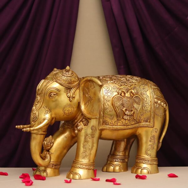 royal brass elephant height 29 inches